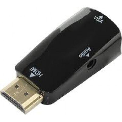 Переходник HDMI(m) to VGA(f) +3.5 audio Gembird A-HDMI-VGA-02
