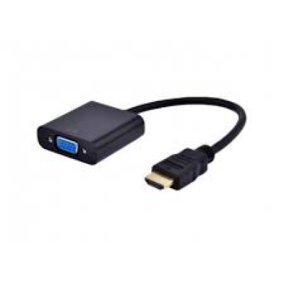 Переходник HDMI(m) to VGA(f) Gembird A-HDMI-VGA-04, 0,15м