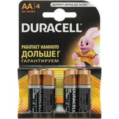 Элемент питания Duracell  MN1500-4 LR6 Alkaline