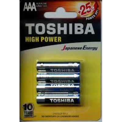 Элемент питания TOSHIBA  LR03 4BP Alkaline