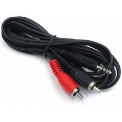 Кабель 2RCA (тюльпан) - 3,5 mm miniJack 5bites AC35J2R-015M, 1,5м