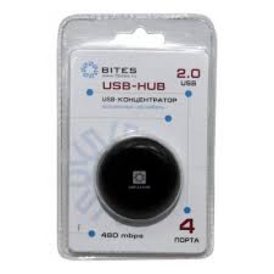Концентратор USB-хаб 5bites 4 порта черный (HB24-200BK)