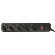 Сетевой фильтр PC Pet AP01006-1.8-BK 1.8м (5 розеток) черный
