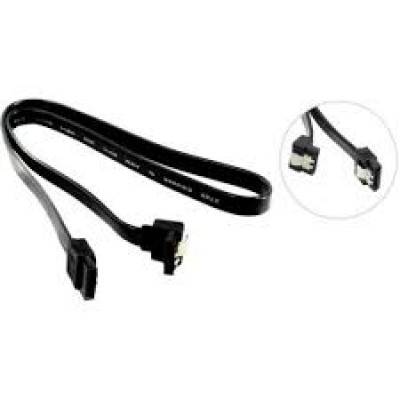 Кабель SATA 5bites SATA3-7PL50A-BK SATA III 50 cm угловой