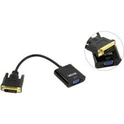 Переходник DVI-D (M) - VGA (F) VCOM CG491, 25M/15F, длина кабеля 0,15м