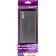 Внешний аккумулятор MIRU Li Pol 3004 10000mAh, серый