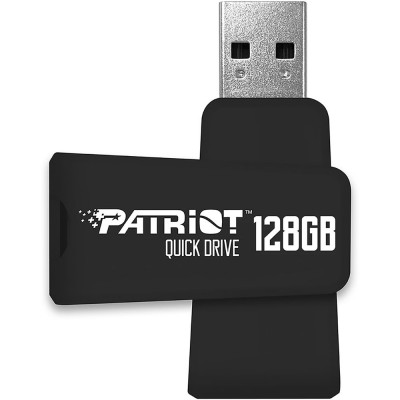 USB 3.0 Flash 128 GB Patriot Quickdrive Black Swivel (PSF128GQDBK3USB) Black