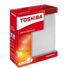 Внешний жесткий диск 2.5" 1TB Toshiba Canvio ALU [HDTH310ES3AB] Silver